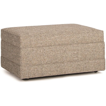 Storage Ottoman with Baseband and Hidden Casters
