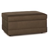 Storage Ottoman with Baseband and Hidden Casters