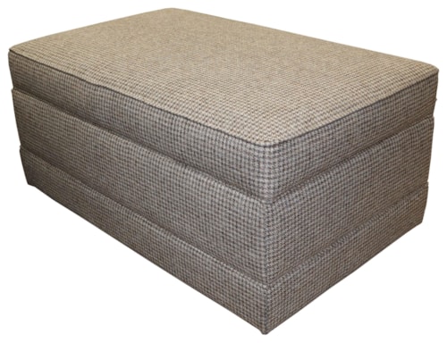 Storage Ottoman with Baseband and Hidden Casters