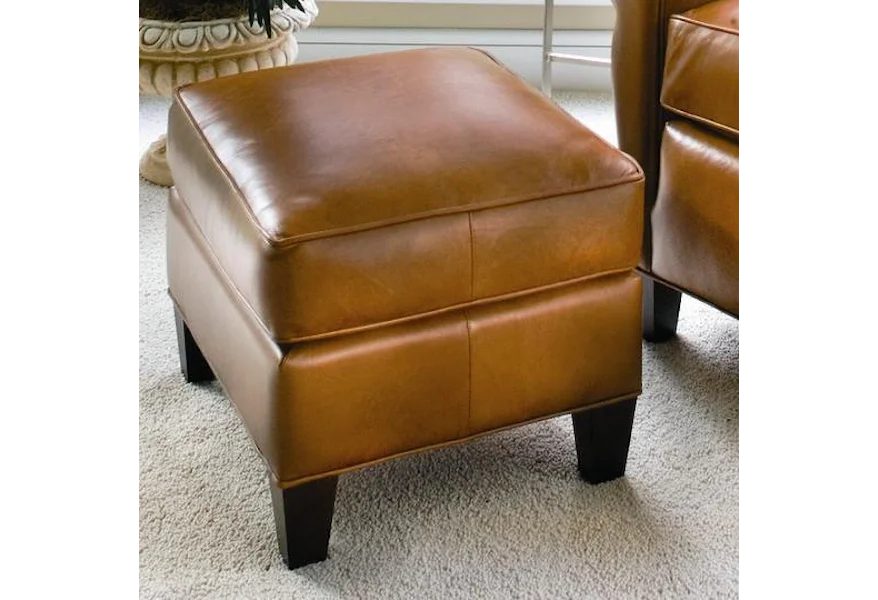 933 Upholstered Ottoman by Smith Brothers at Mueller Furniture