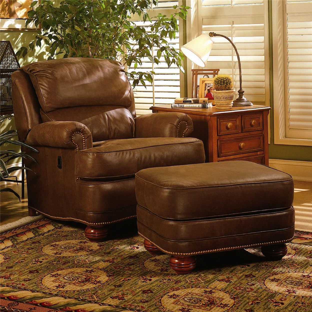 Smith Brothers 988 Upholstered Ottoman