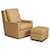 Smith Brothers Accent Chairs and Ottomans SB Transitional Swivel Chair and Ottoman Set