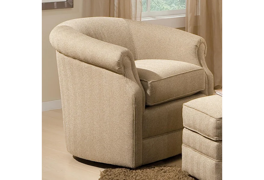 Accent Chairs and Ottomans SB Barrel Swivel Chair by Smith Brothers at Gill Brothers Furniture & Mattress