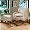 Smith Brothers Accent Chairs and Ottomans SB Contemporary Chair and Ottoman