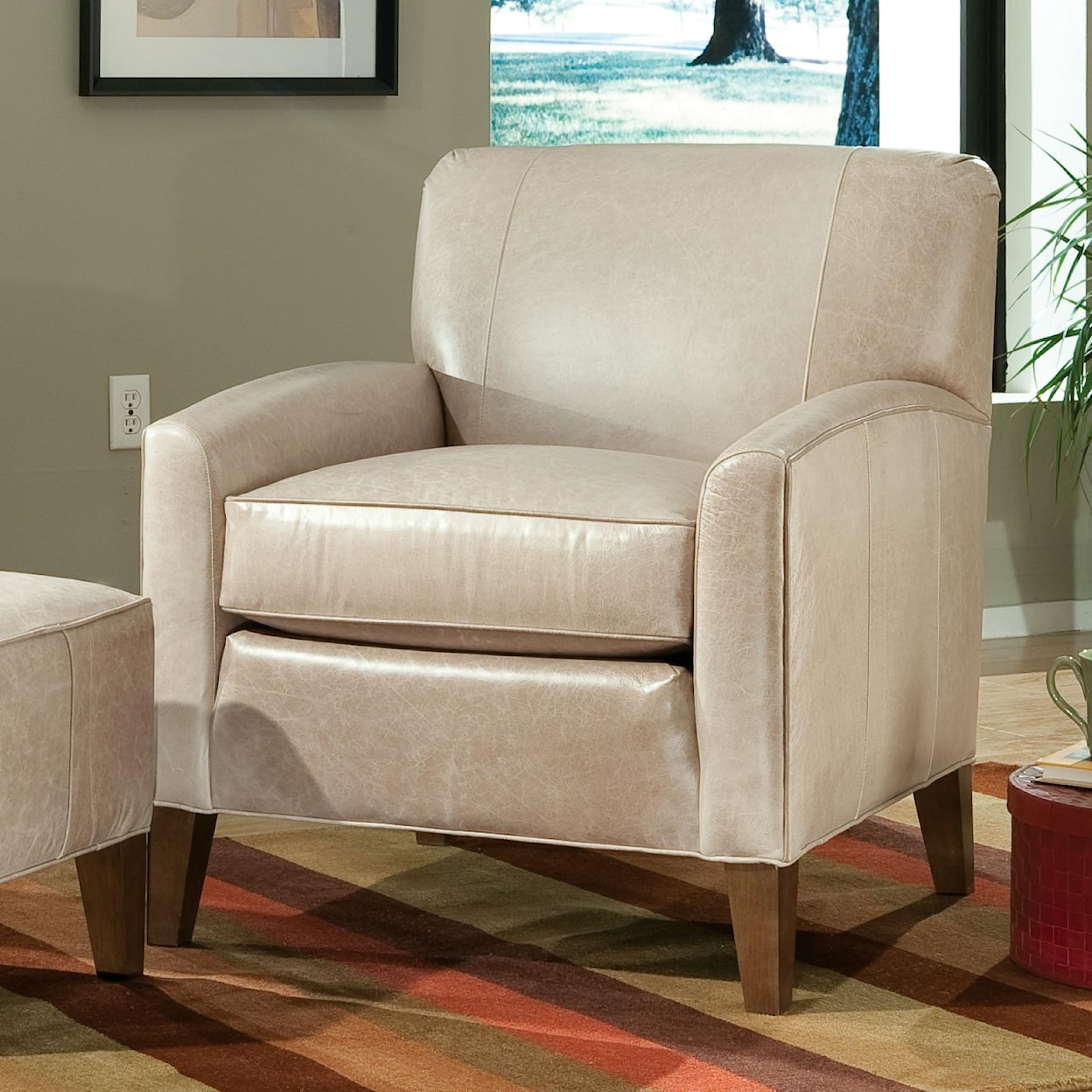 Kirkwood Accent Chairs and Ottomans SB Contemporary Chair and Ottoman