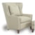 Smith Brothers Accent Chairs and Ottomans SB Contemporary Wingback Chair with Track Arms