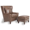 Smith Brothers Accent Chairs and Ottomans SB Wingback Chair and Ottoman