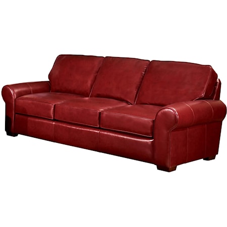 Classic Casual Sofa with Sock Arms