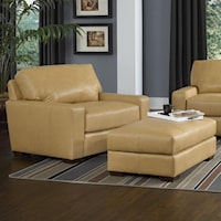 Contemporary Chair and a Half and Ottoman Set