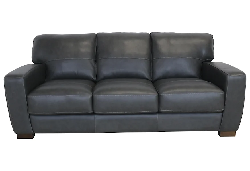 Group 3 Italian Leather Sofa by Giovanni Leather at Sprintz Furniture