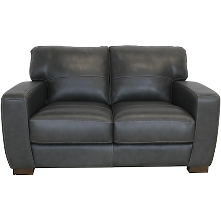 Italian Leather Loveseat