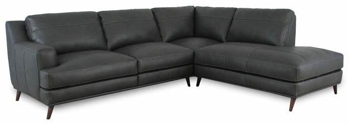 2 PIECE SECTIONAL IN CARUSO SLATE