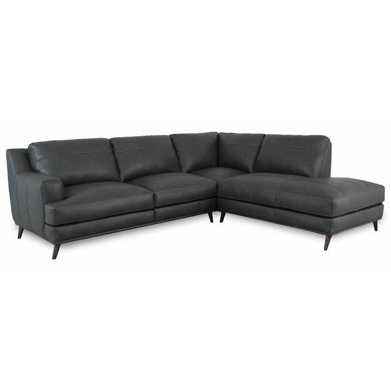 Soft Line 7190 2 PIECE SECTIONAL IN CARUSO SLATE