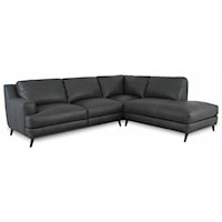 2 PIECE SECTIONAL IN CARUSO SLATE