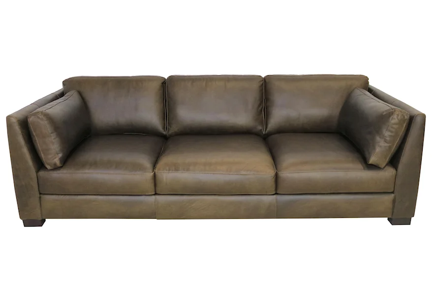 Group 5 Italian Leather Sofa by Giovanni Leather at Sprintz Furniture