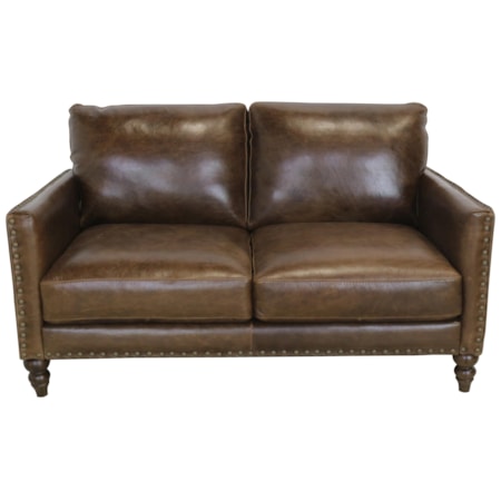 Italian Leather Loveseat