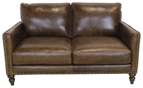 Italian Leather Loveseat
