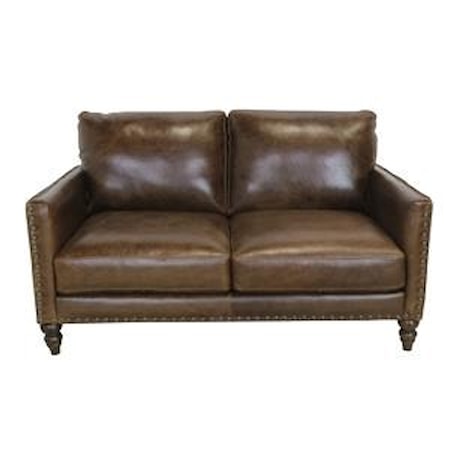 Italian Leather Loveseat