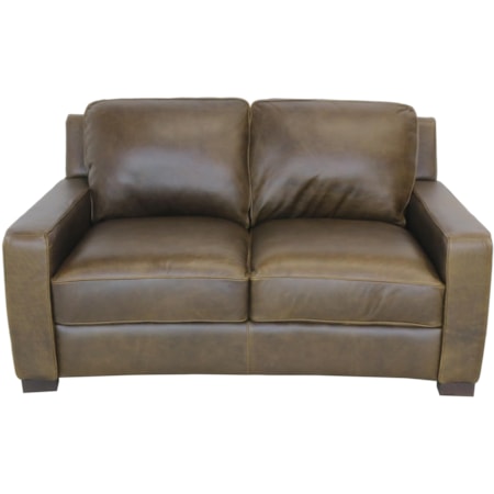 Italian Leather Loveseat