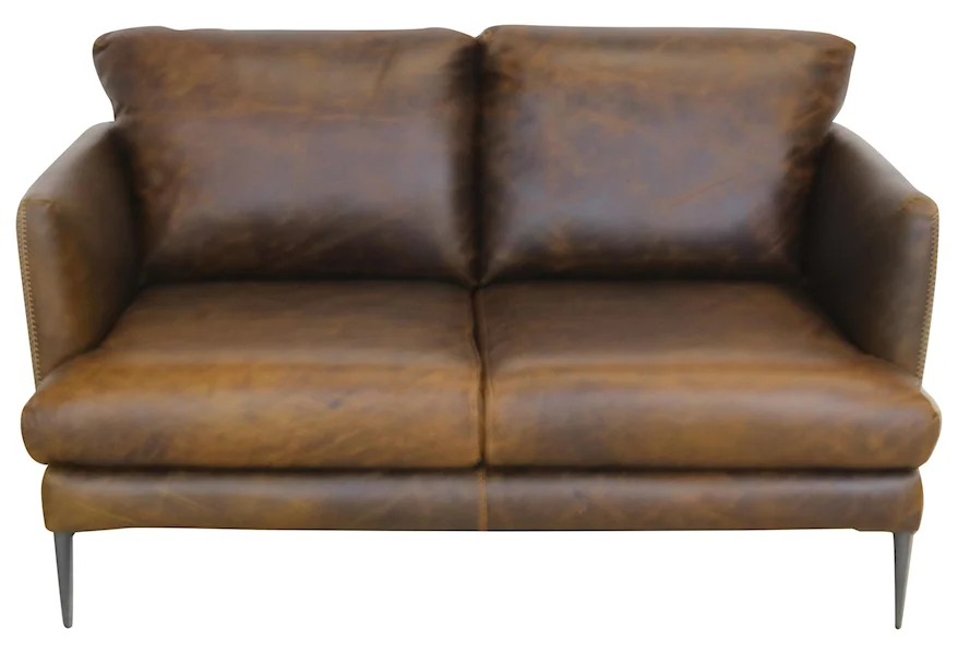 Gio Collection Italian Leather Loveseat by Giovanni Leather at Sprintz Furniture