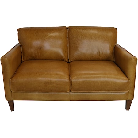 Italian Leather Loveseat