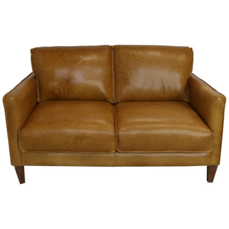Italian Leather Loveseat