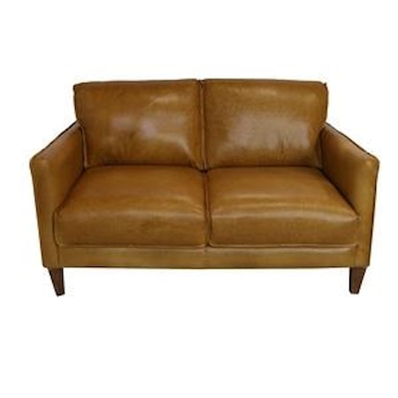 Italian Leather Loveseat