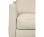 Giovanni Leather Group 8 Italian Leather Chair and Ottoman