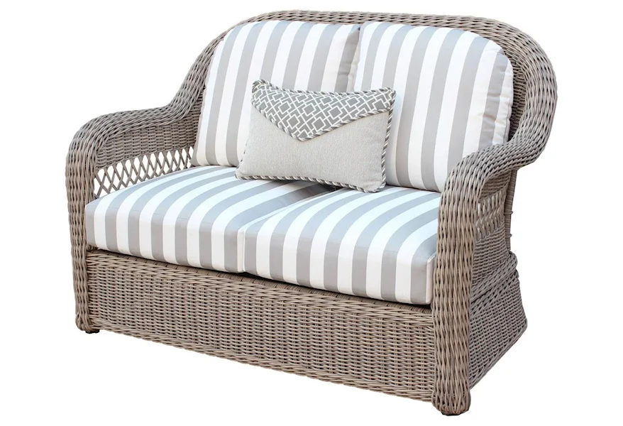 Arcadia Outdoor Loveseat by South Sea Rattan & Wicker at Dream Home Interiors
