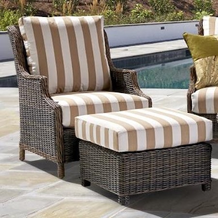 Outdoor Chair and Ottoman