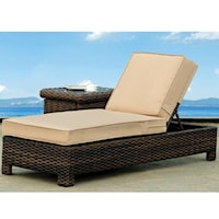 Wicker Patio Chaise