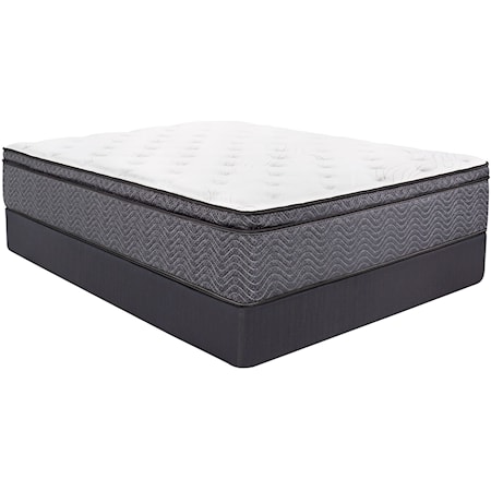 Twin 13 3/4" Pillow Top Mattress and 9" Steel Box Spring