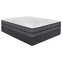 King 12" Firm Mattress and 5" Black Low Profile Foundation