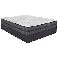 Twin Extra Long 12" Plush Pocketed Coil Mattress and 9" Standard Foundation