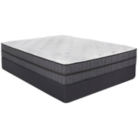 King 12" Plush Pocketed Coil Mattress and 5" Low Profile Foundation