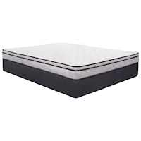 Full 7 3/4" Euro Top Innerspring Mattress and 9" Steel Box Spring