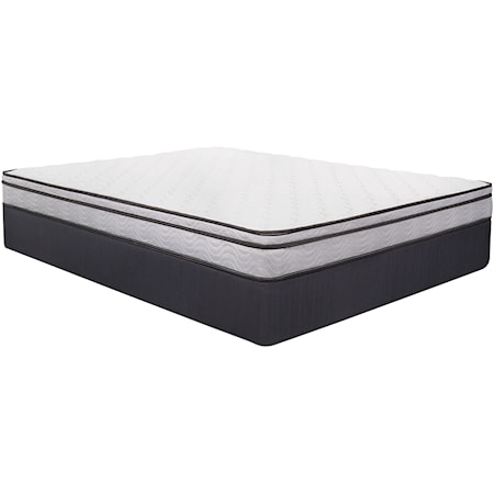 Twin 7 3/4" Euro Top Innerspring Mattress and 9" Steel Box Spring