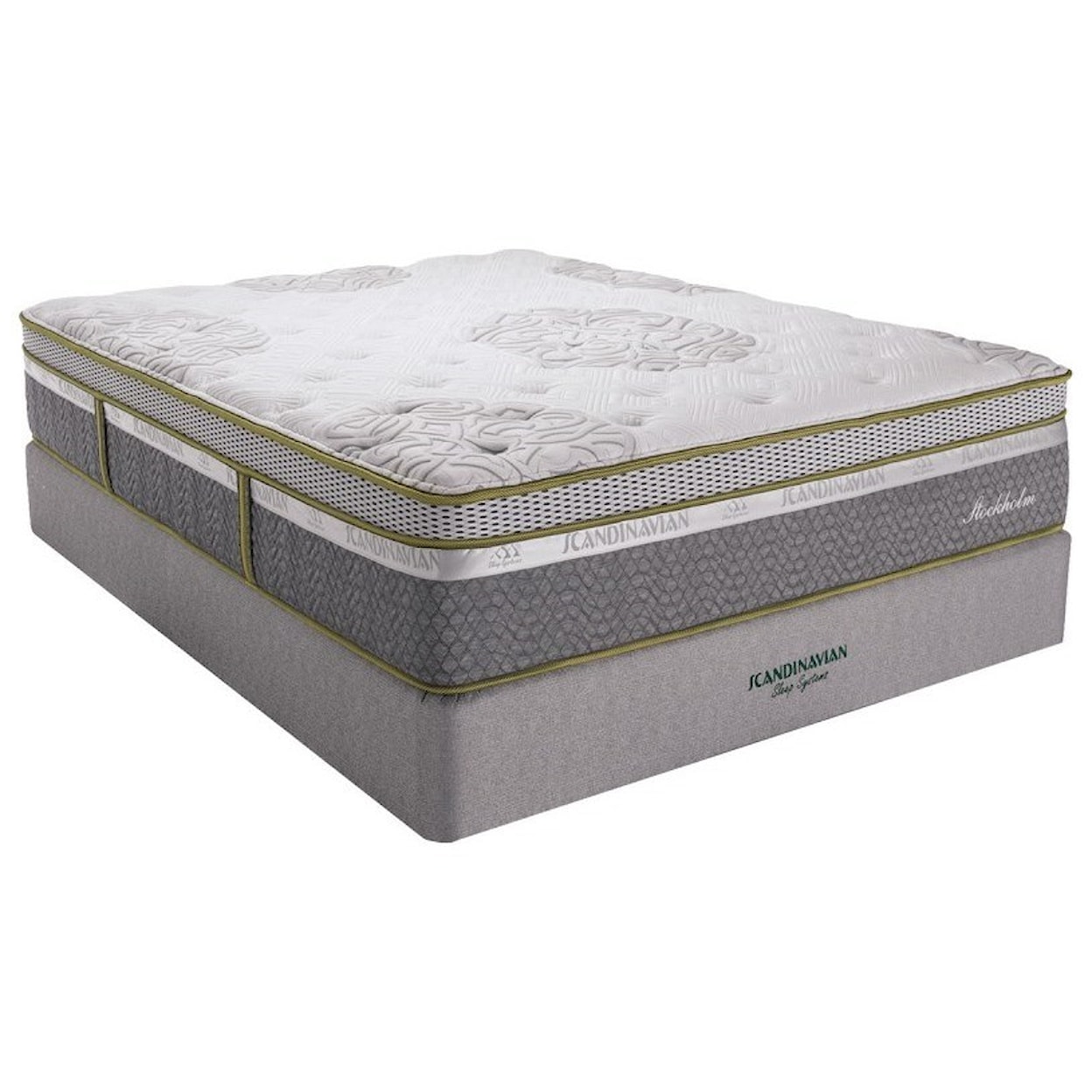 Southerland Bedding Co. Scandinavian Spa Comfort Latex Plush ET Twin 14" Plush ET Latex Mattress Set