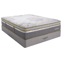 Twin Extra Long 14" Plush Euro Top Latex Mattress and 9" Scandinavian Foundation