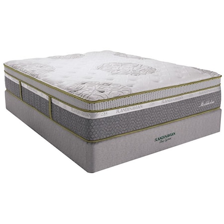 Full 14" Plush ET Latex Mattress Set