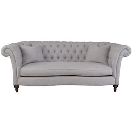 Tuxedo Back Sofa with Tufting Detail