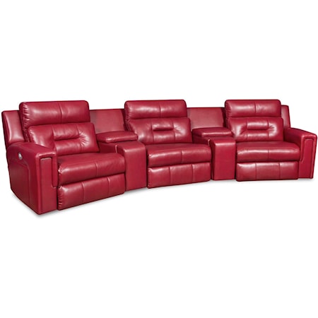 Theater Seating Sectional with Three Seats
