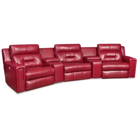 Theater Seating Sectional with Three Seats