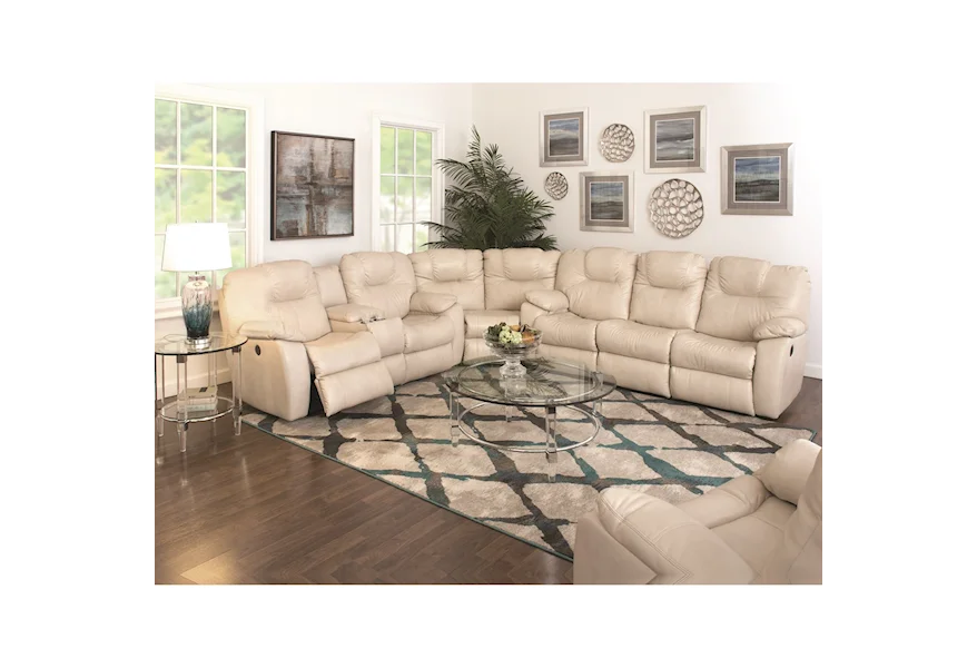 Avalon 3 Pc. Reclining Sectional by Southern Motion at Howell Furniture