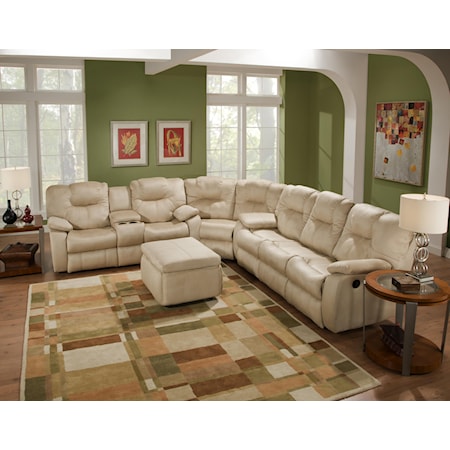 Three Piece Sectional with Drop Down Table