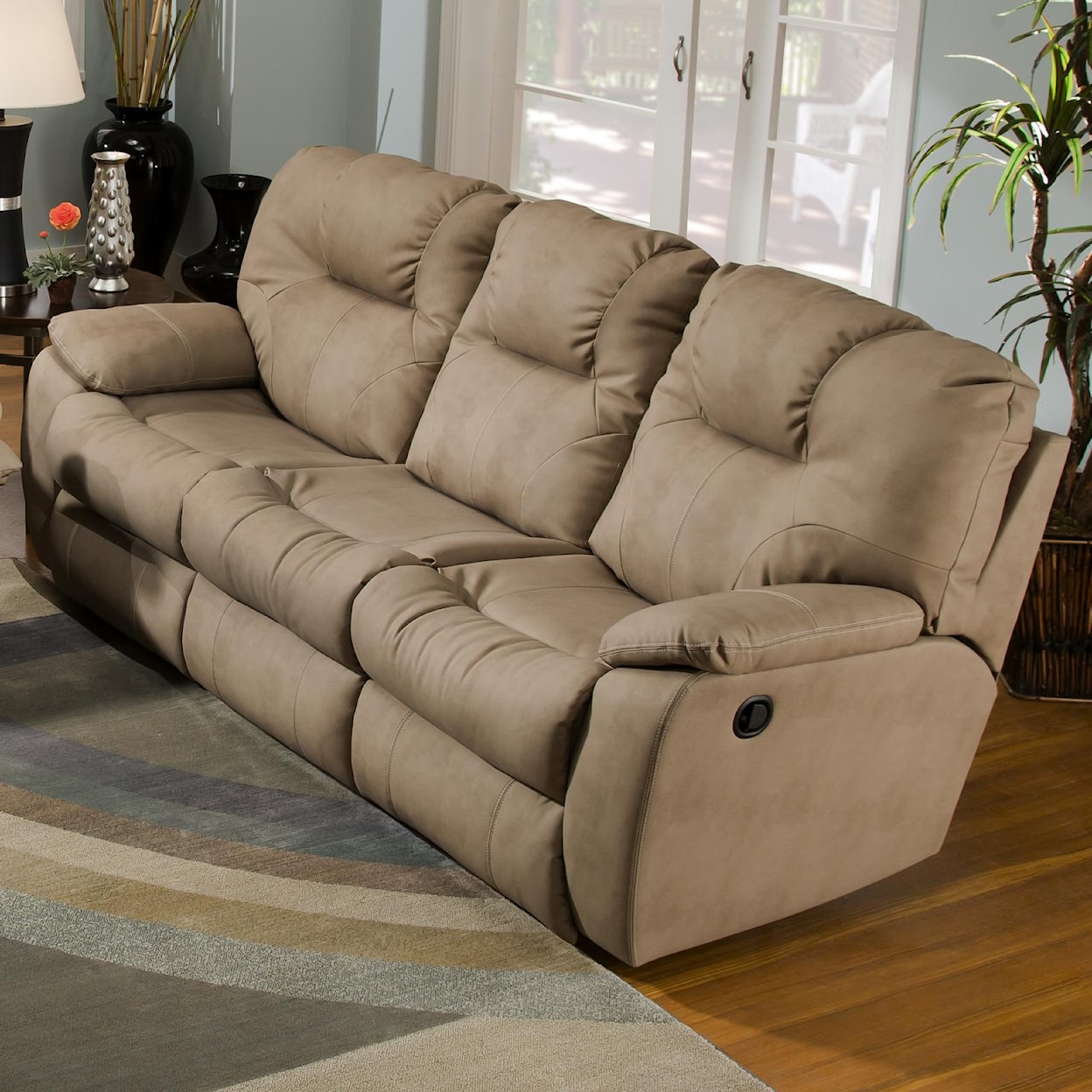 Powell's Motion Avalon Power Sofa with Drop Down Table