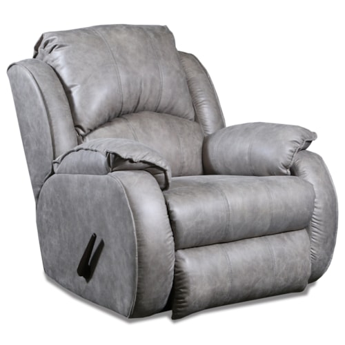 Rocker Recliner with Pillow Arms