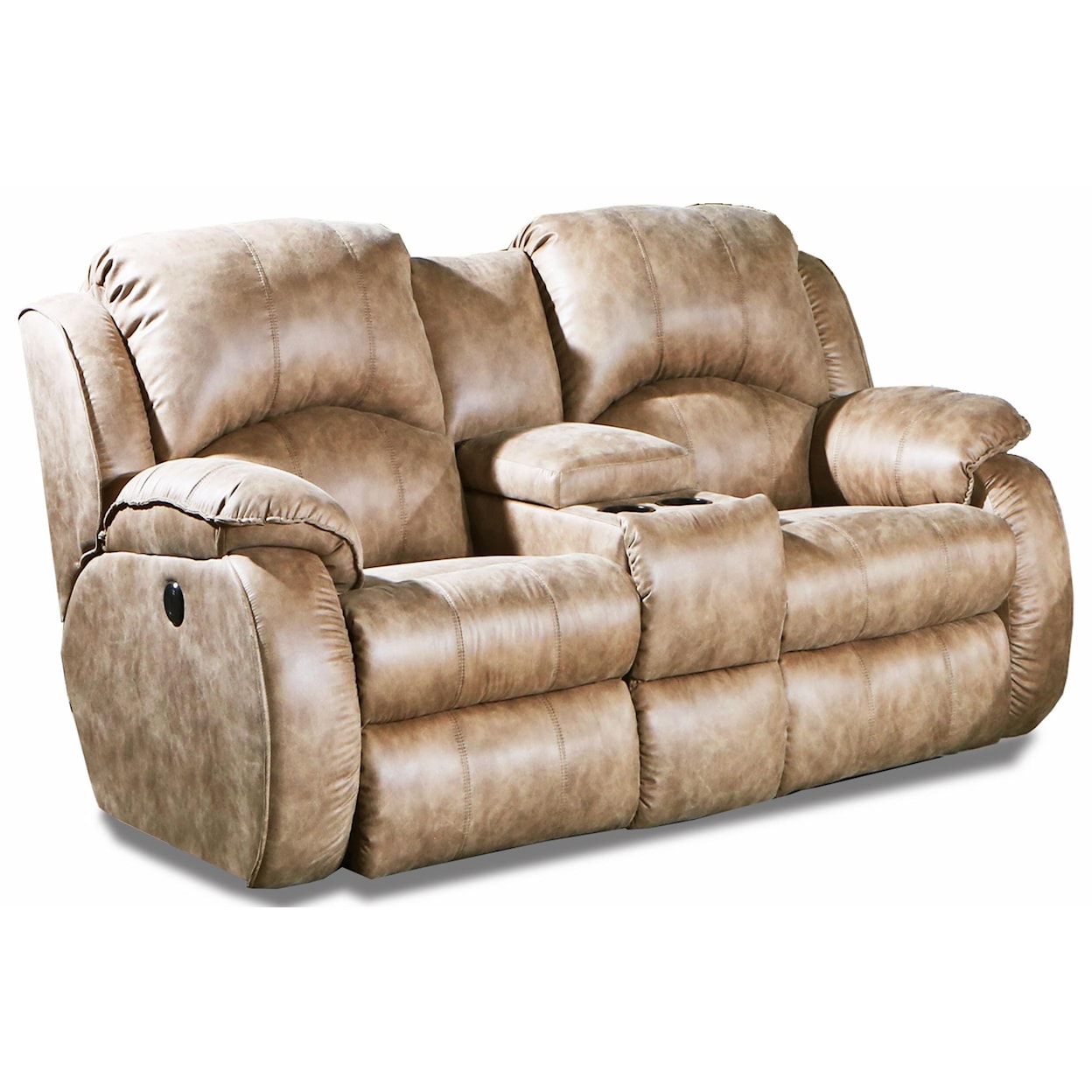 Southern Motion Cagney  Power Reclining Console Loveseat