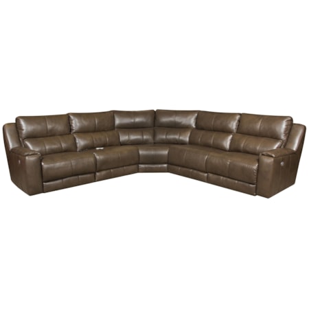 Reclining Sectional with Power Headrests