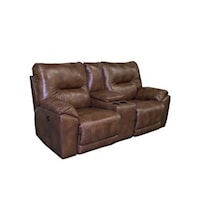 Double Reclining Console Sofa